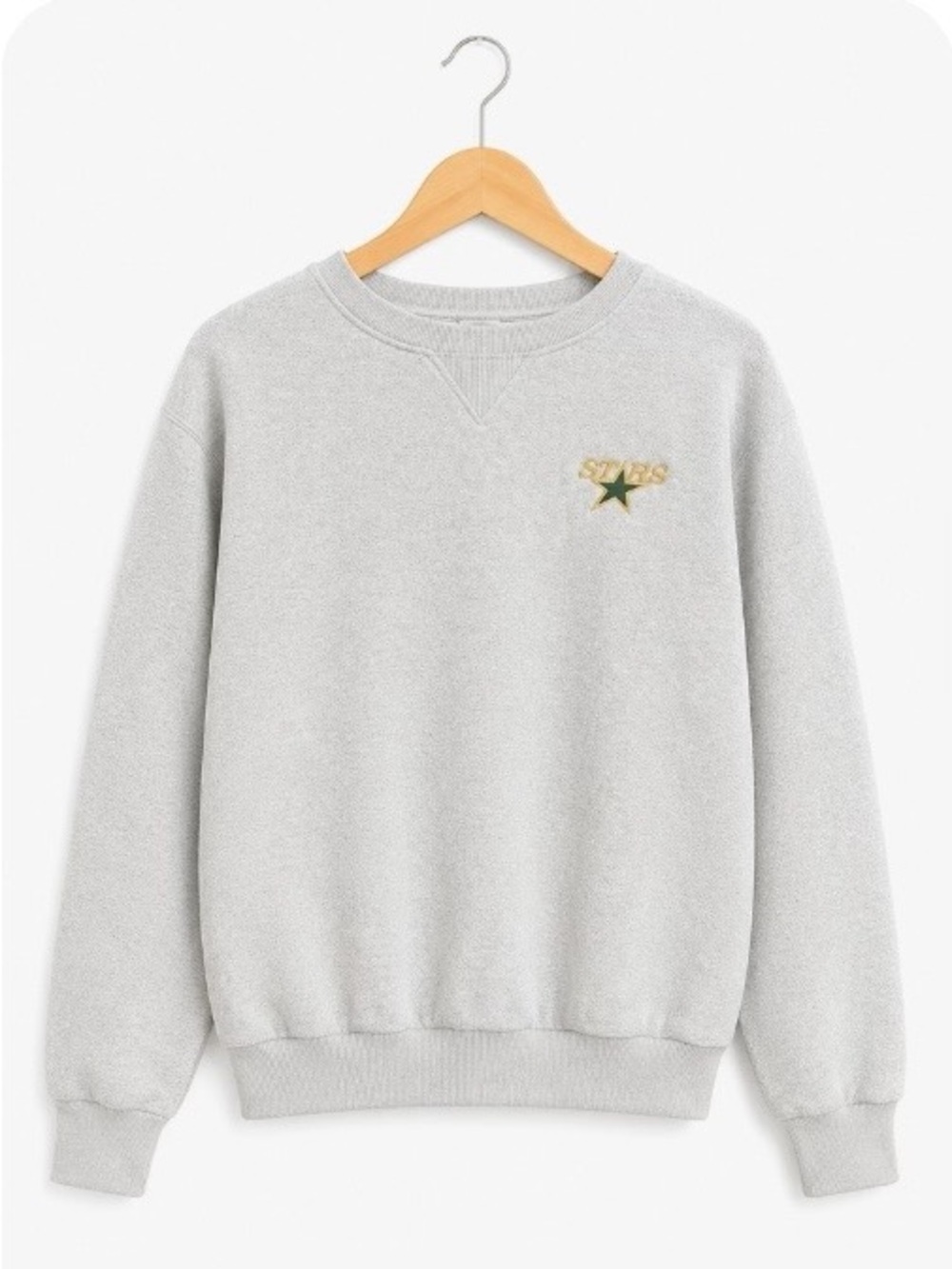 True Fan Dallas Stars Sweatshirt Light Gray